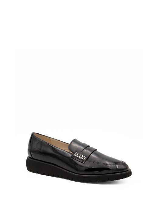 Amalfi by Rangoni Black Embrezza Wedge Loafer