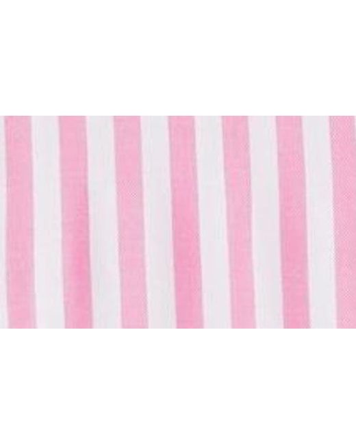 Beach Lunch Lounge Red Candace Stripe Button-Up Shirt