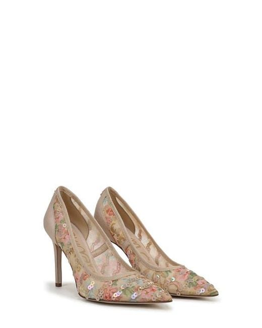 Sam Edelman Natural Hazel Pointed Toe Pump