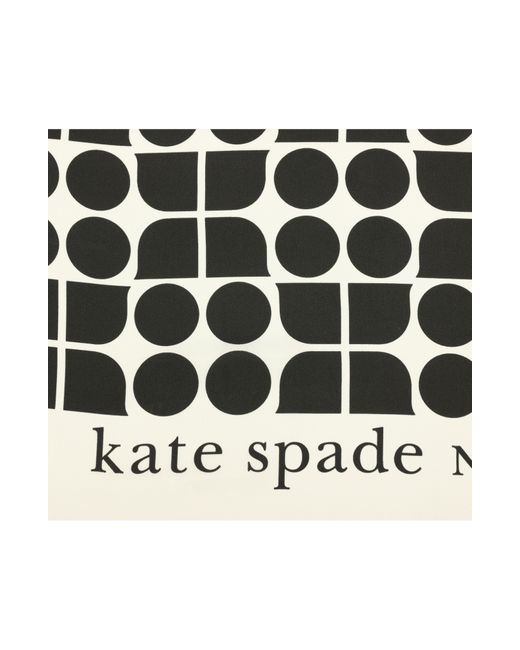 Kate Spade Black Noel Silk Bandana Scarf