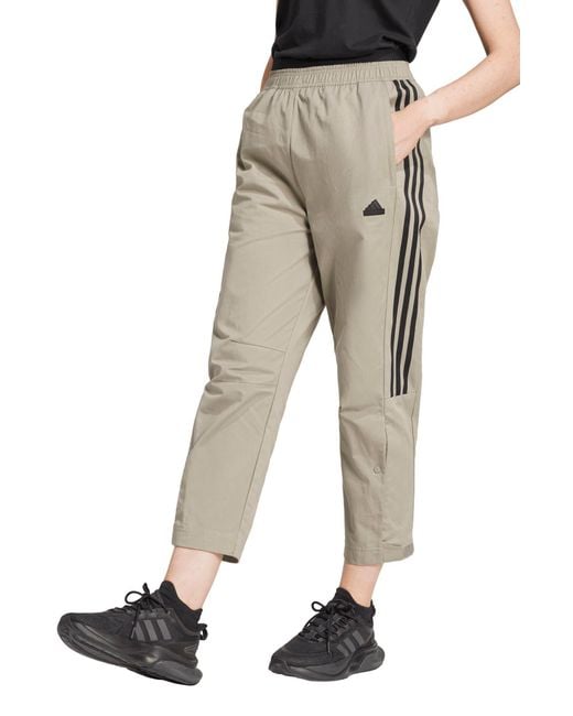 Adidas Natural Tiro Loose Fit Cotton Twill Track Pants