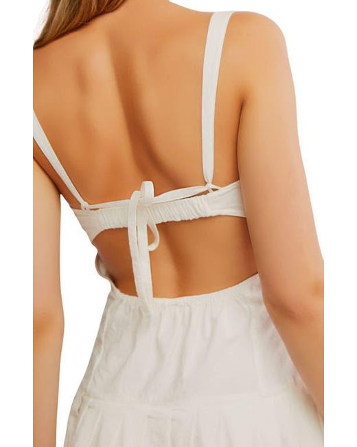 Free People White Azasia Minidress