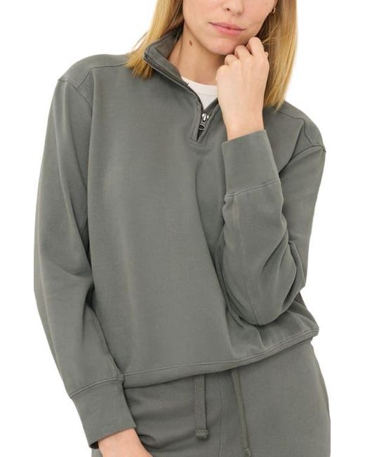 Pact Gray Cloudknit Half Zip