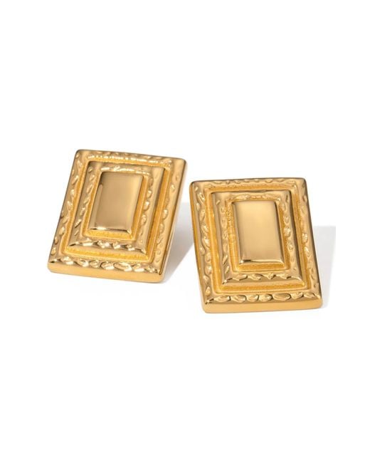MacRae & Co Metallic Veronica Stud Earrings