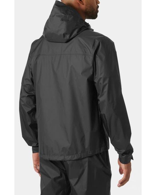 Helly Hansen Black Loke 2.0 Waterproof Packable Jacket for men