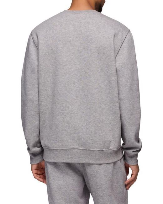Prana Gray Fleece Crewneck Sweatshirt for men