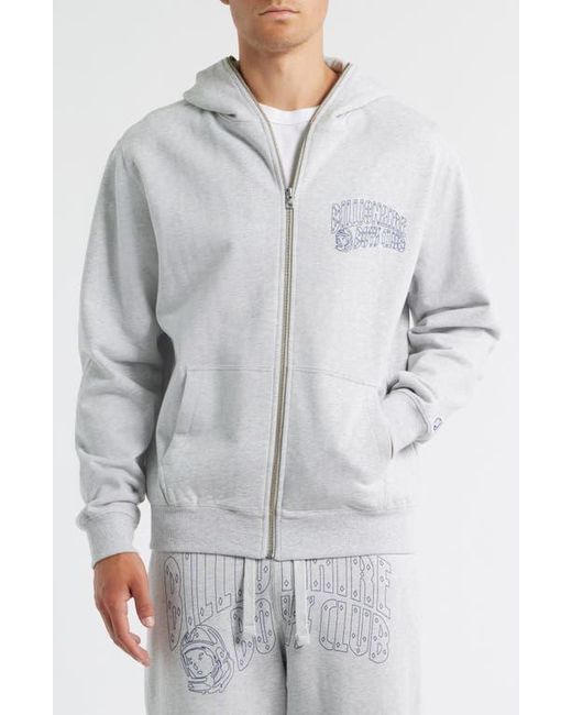 BBCICECREAM Gray Small Curve Graphic Zip Hoodie for men