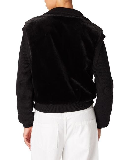 Manhattan Faux Fur Bomber Jacket main image 1