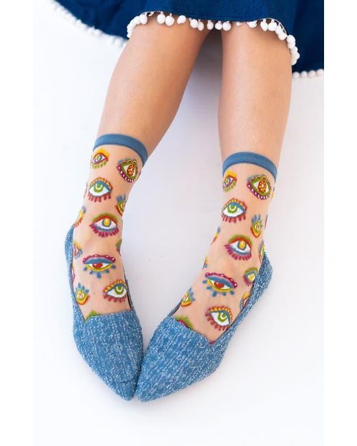 Sock Candy Red Eye Candy Assorted 2-Pack Sheer Crew Socks
