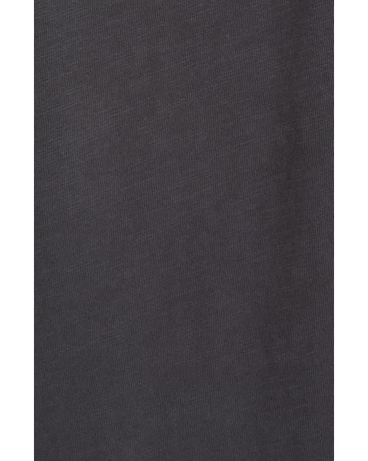 Rag & Bone Black Classic Short Sleeve Henley for men