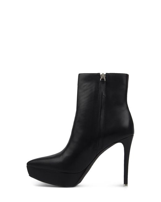 pointed black bootie
