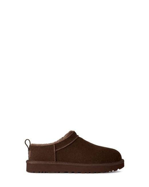 Ugg Brown Classic Micro Genuine Shearling Lined Slip-On
