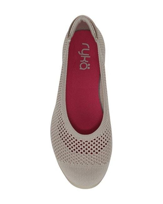 Ryka Gray Clever Ballet Flat