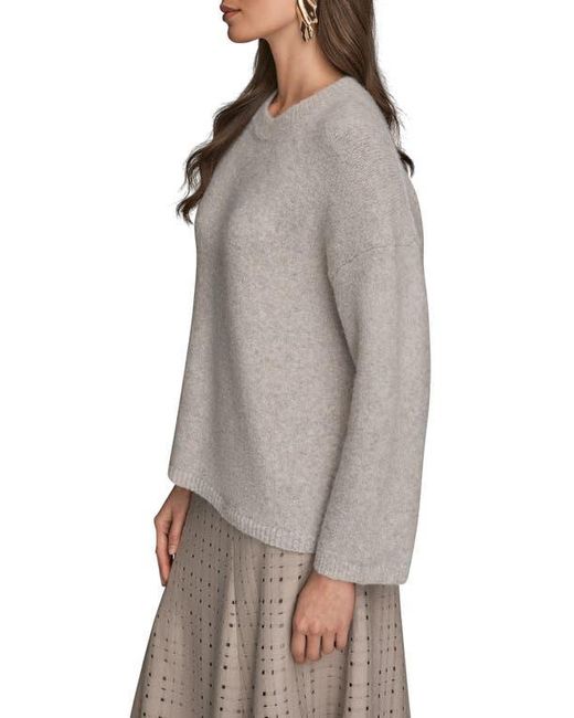 Donna Karan Gray Crewneck Sweater