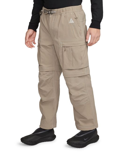 Nike Natural Acg Smith Summit Convertible Cargo Pants for men