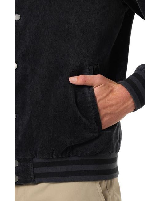 O'neill Sportswear Black Cowell Stretch Corduroy Varsity Jacket for men