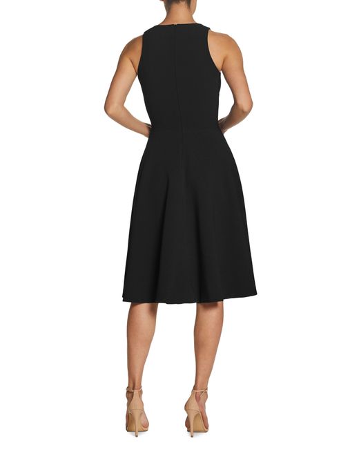 Dress the Population Black Catalina Fit & Flare Cocktail Dress