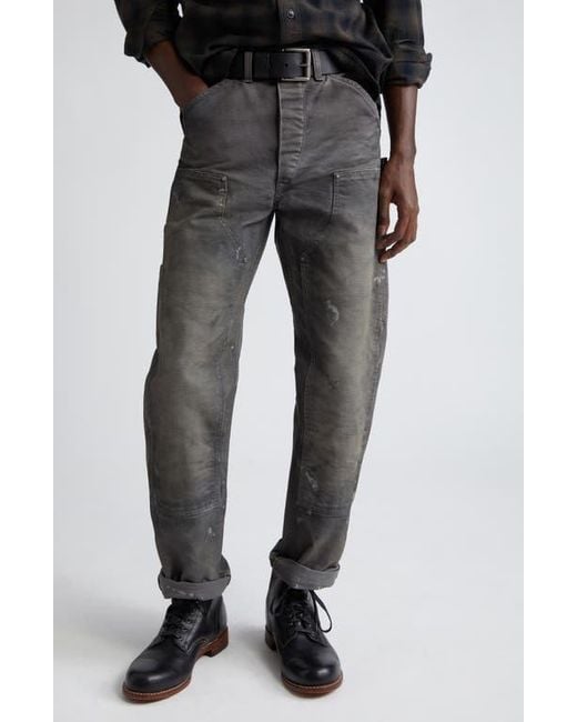 パンツ ENGINEER FIT DISTRESSED CARPENTER PANT RRL Engineer Fit Repaired Carpenter Pant | Destroyed