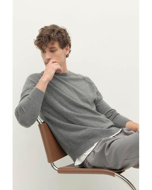 Naked Cashmere Gray Lorenzo Cashmere Crewneck for men