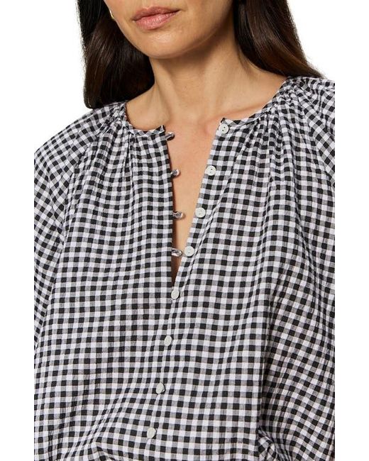 Sanctuary Blue Perfect Gingham Button-Up Top
