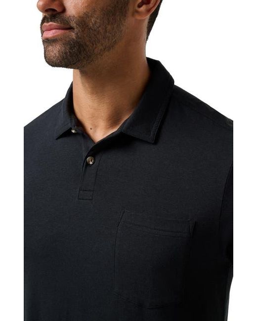 Travis Mathew Black The Cloud Polo for men