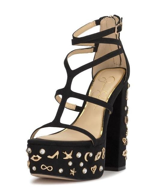 Jessica Simpson Black Aamina 2 Strappy Platform Sandal