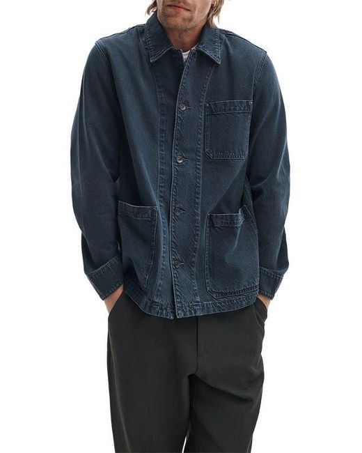 Rag & Bone Blue Evan Denim Chore Jacket for men