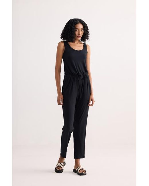 REISTOR Blue Relaxed Drawstring Jumpsuit