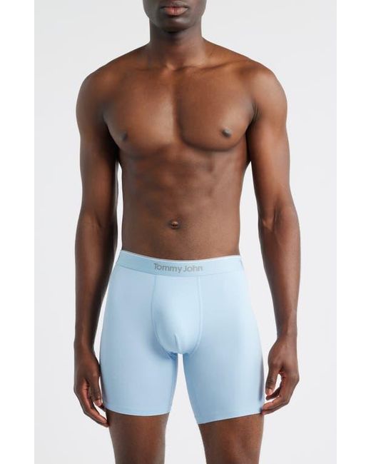 Tommy John Blue Micro Stretch 4-Pack 6-Inch Boxer Briefs for men