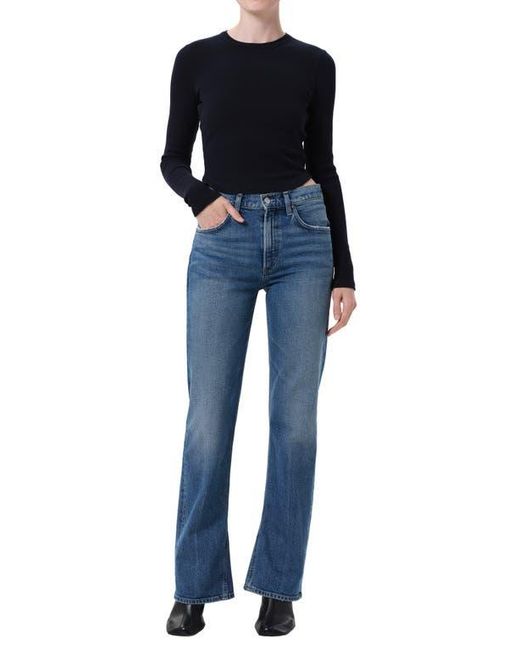 Agolde Blue Kick Bootcut Jeans