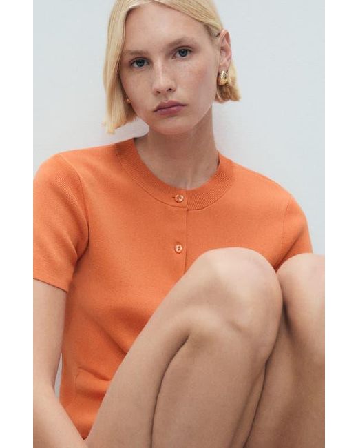 Mango Orange Figo Cardigan