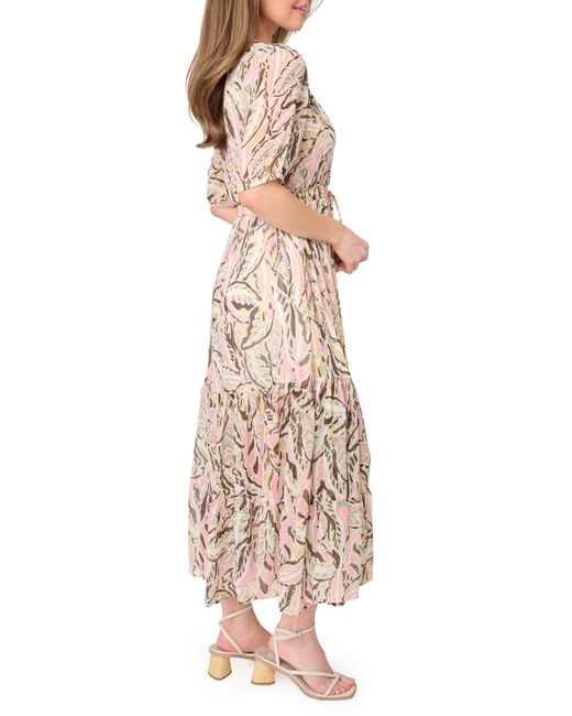 Gibsonlook Natural Kira Drawstring Maxi Dress
