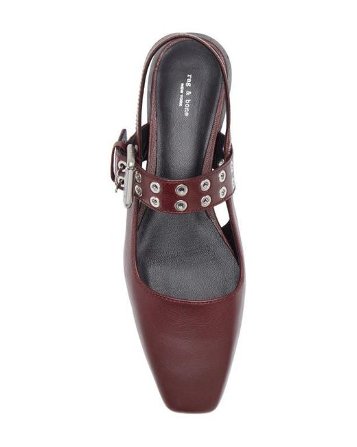 Rag & Bone Brown Astra Slingback Flat