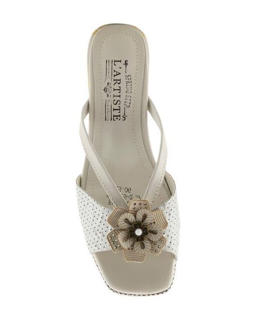 Spring Step White Europa Sandal