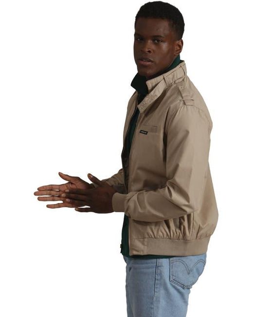 Members Only Green Classic Iconic Racer Jacket for men