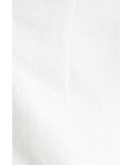 Open Edit White Notched Lapel Vest