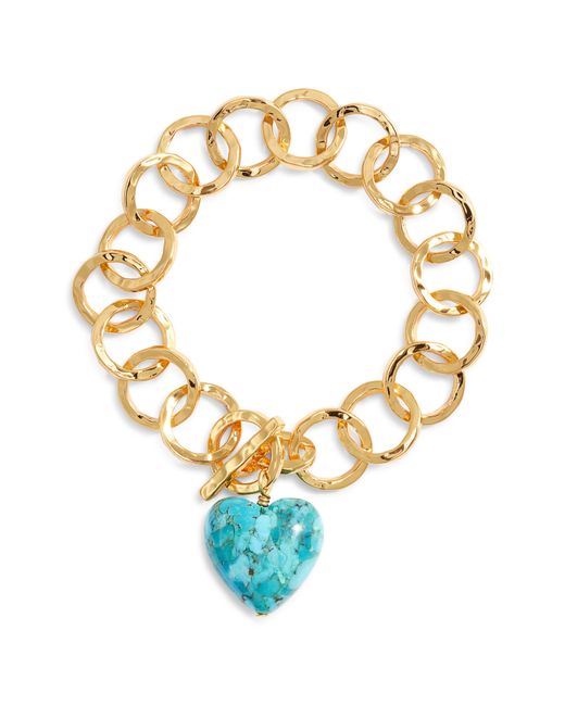 Nest Metallic Heart Toggle Bracelet