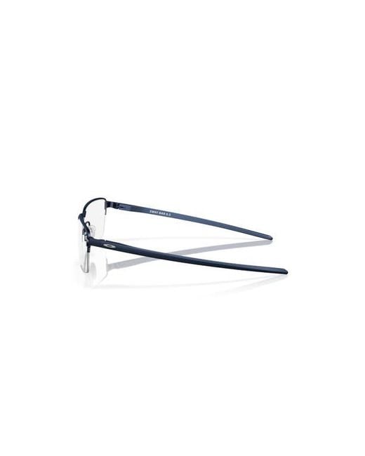 Oakley Blue 56Mm Rectangle Optical Glasses for men