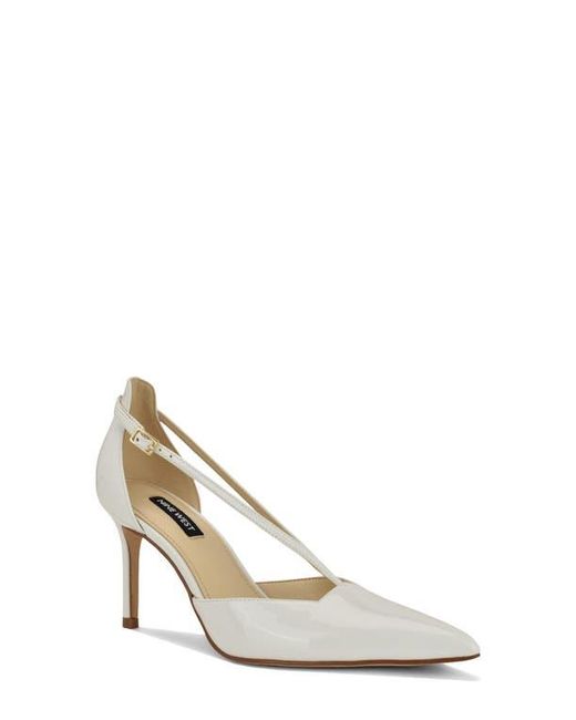 Nine West White Collae Pointed Toe Pump
