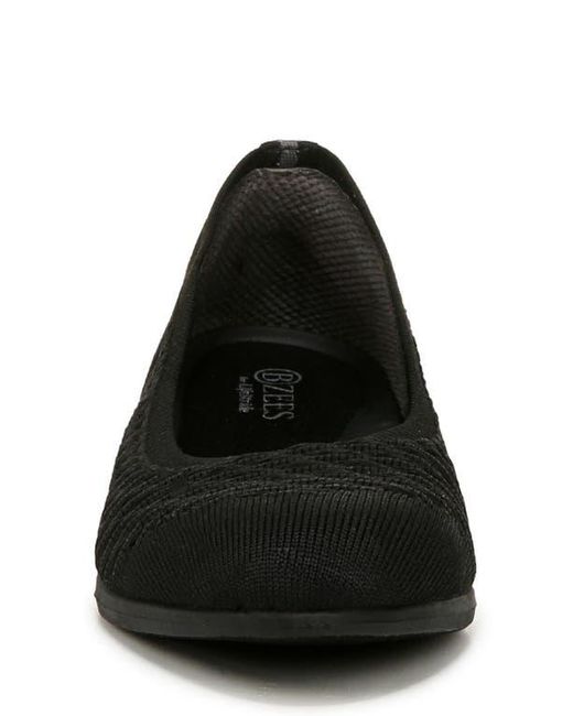 LifeStride Black Khloe Knit Ballet Flat