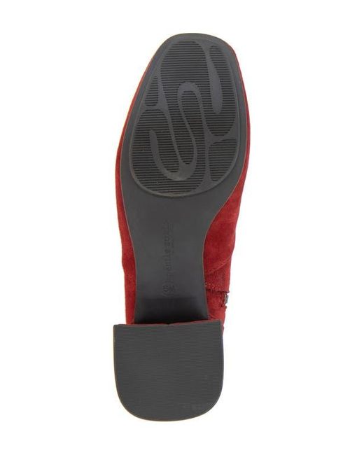Gentle Souls Red Elbert Block Heel Bootie