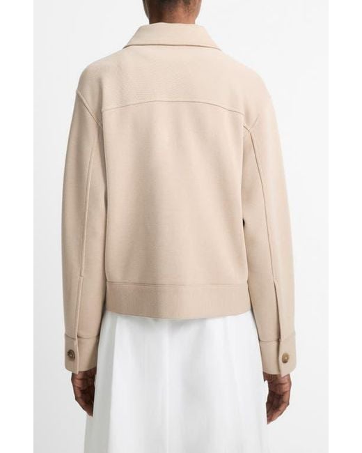 Vince Natural Double-Face Cropped Jacket