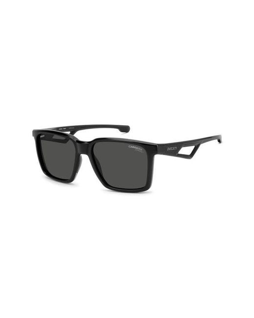 Carrera Black X Ducati 56Mm Rectangular Sunglasses for men