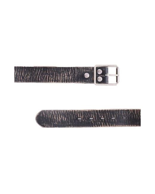 Bed Stu Black Drifter Leather Belt for men