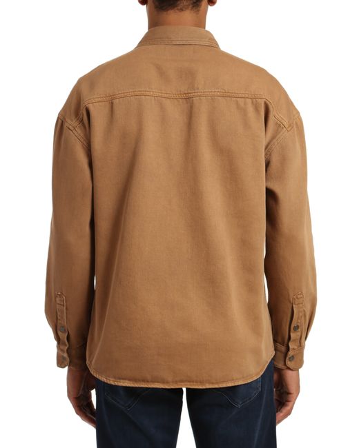 Mavi Brown Stefan Oversize Denim Shirt Jacket for men