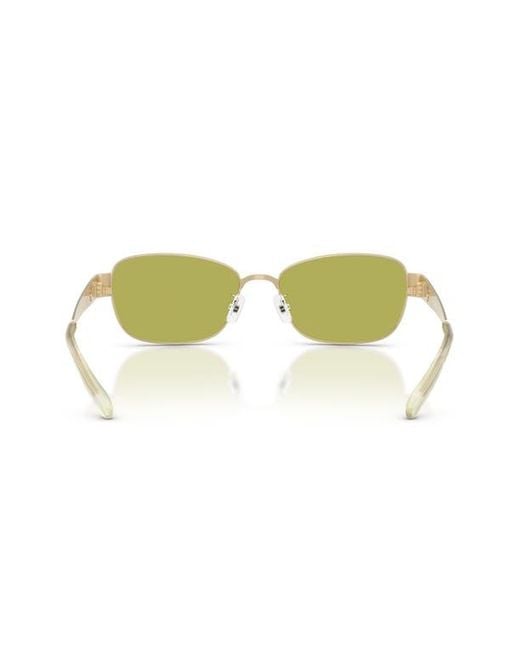 Tory Burch Yellow 55Mm Rectangular Sunglasses
