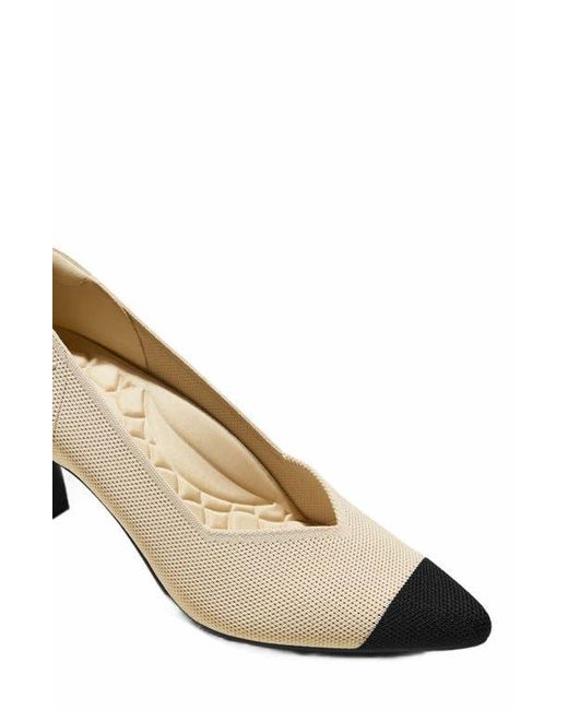 VIVAIA Metallic Pointed-Toe Mid Heels