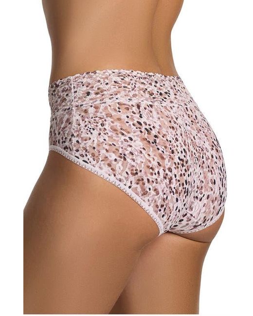 Hanky Panky Brown Print Lace Briefs