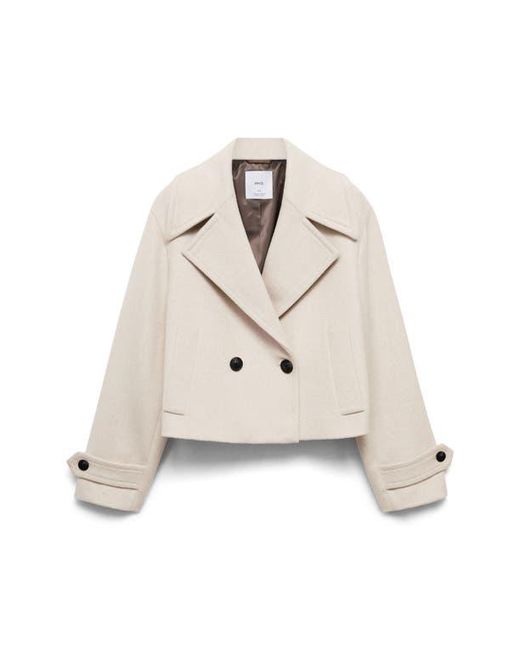 Mango Natural Double Breasted Jacket
