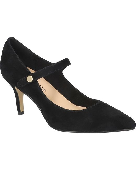 Bella Vita Black Lainey Pointed Toe Pump
